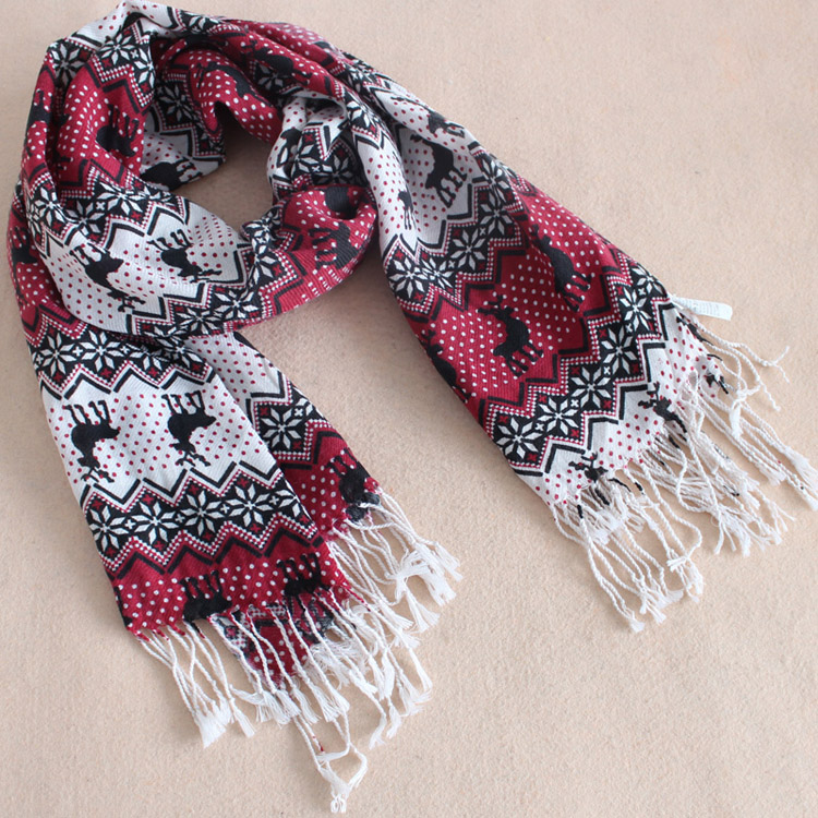 knit hooded scarf