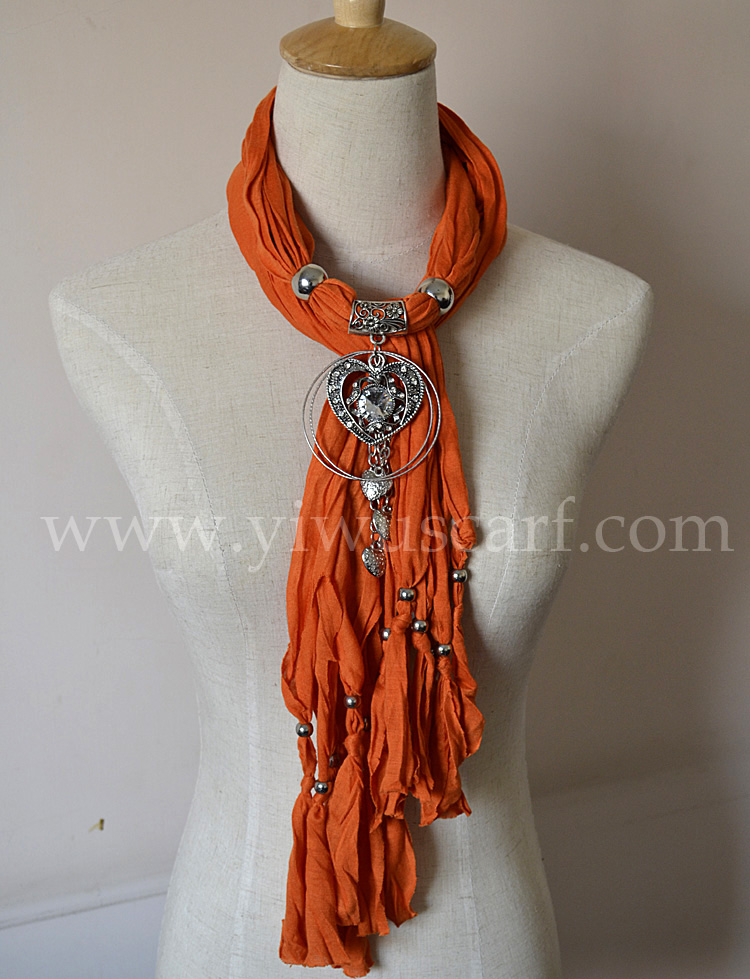 pendant scarves jewelry scarf