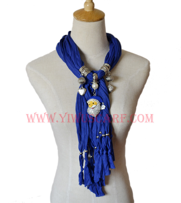 Christmas ornaments scarf