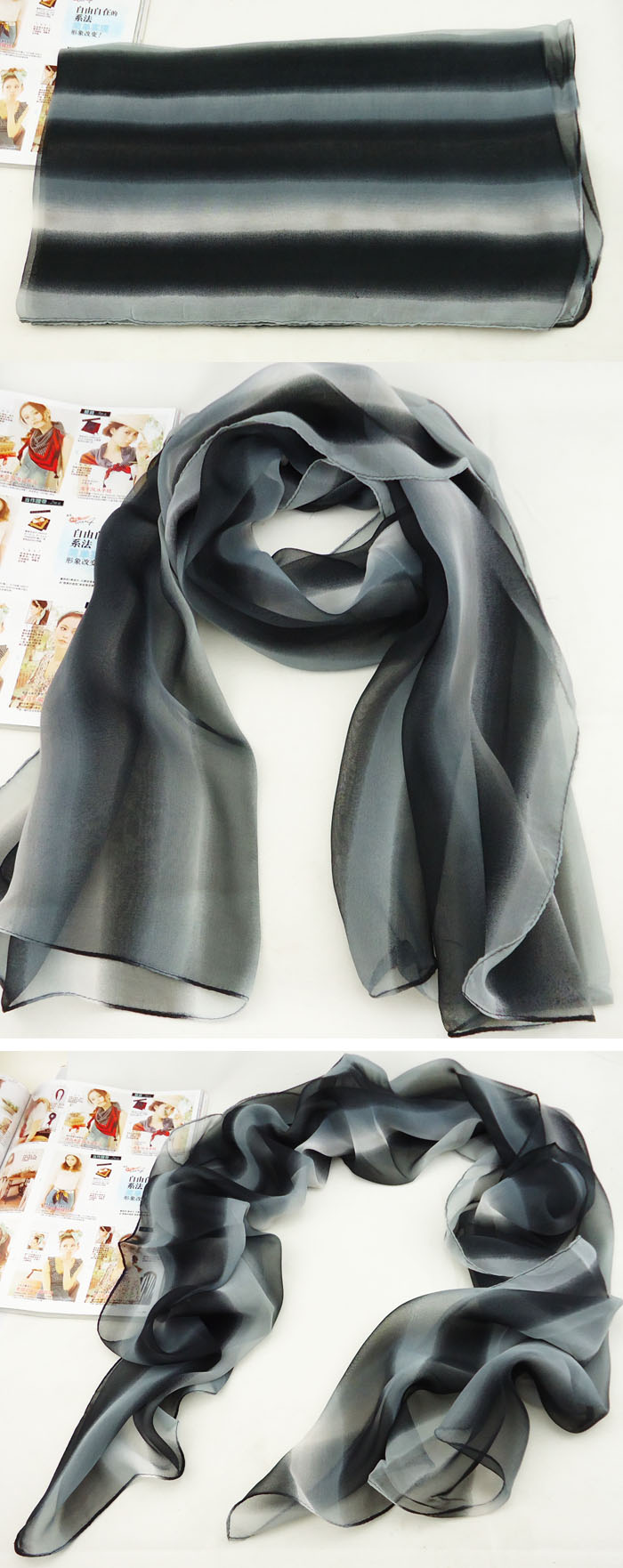 Woman Chiffon Silk Scarf