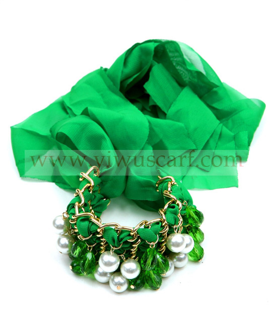 CHAIN BEADS PEARL STONE JEWELRY