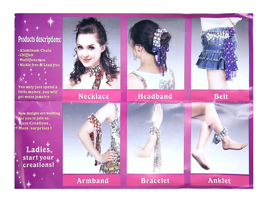 Belt jewelry accessories scarves