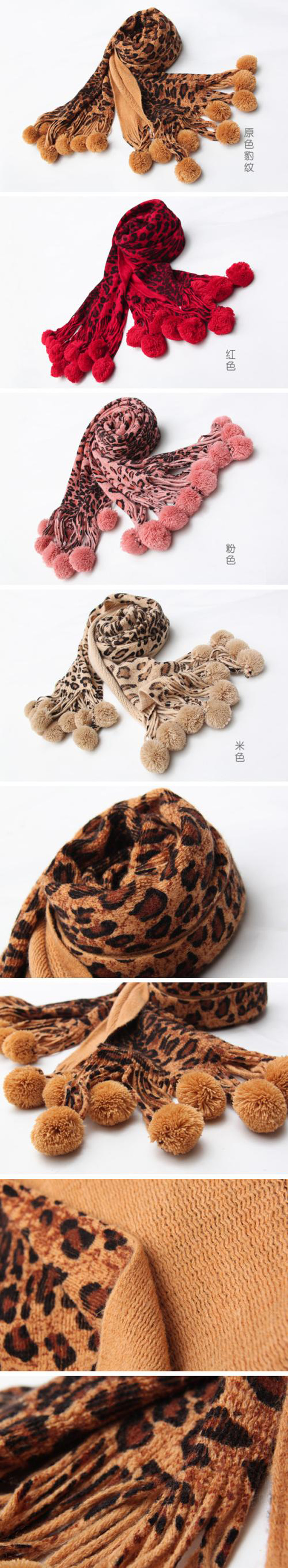 wholesale leopard wool scarves