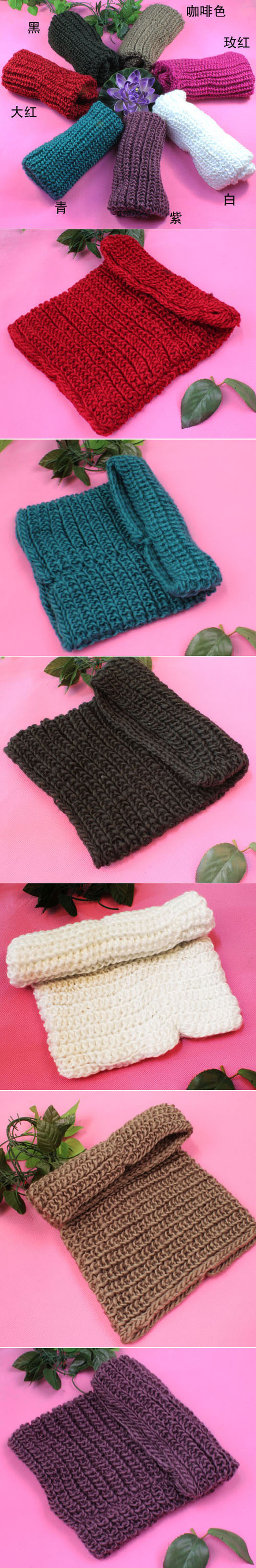 knitting wool scarves