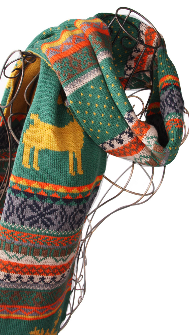 wool winter hat and scarf 