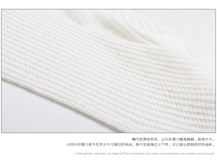 girls winter knitted scarf
