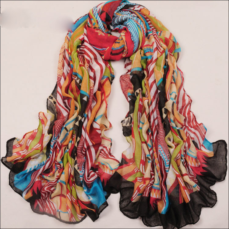 printed silk scarf wholesale