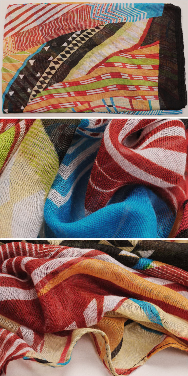 printed silk scarf wholesale