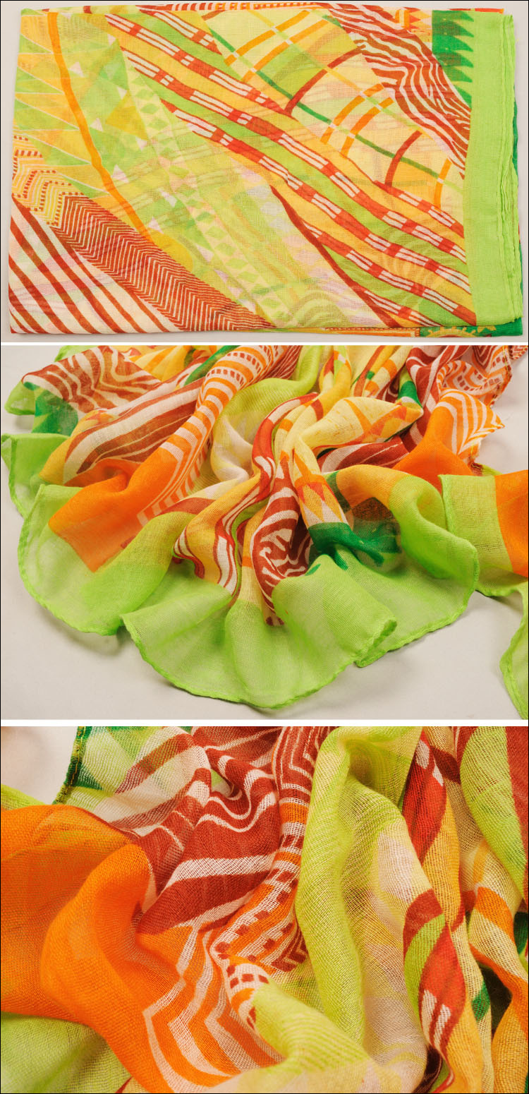 printed silk scarf wholesale