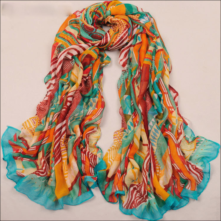 printed silk scarf wholesale