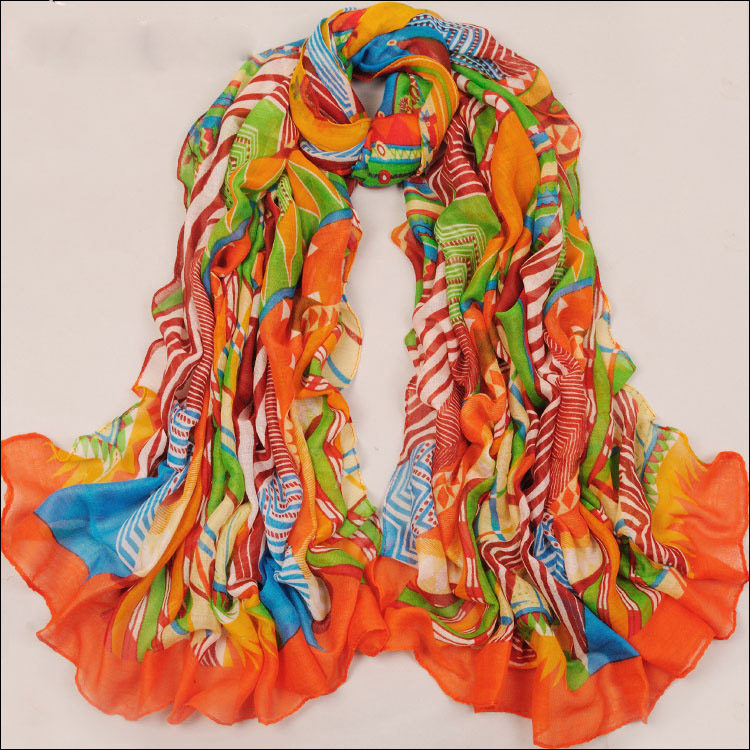 printed silk scarf wholesale