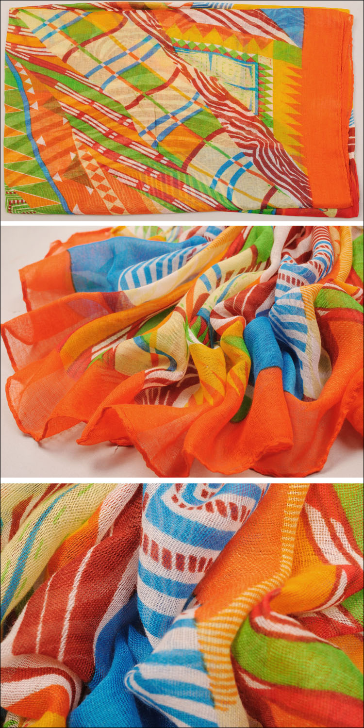 printed silk scarf wholesale