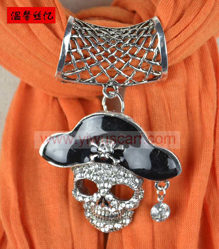 Pirates of the Caribbean pendant jewelry scarf