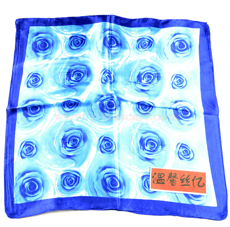 Rose Square silk scarf