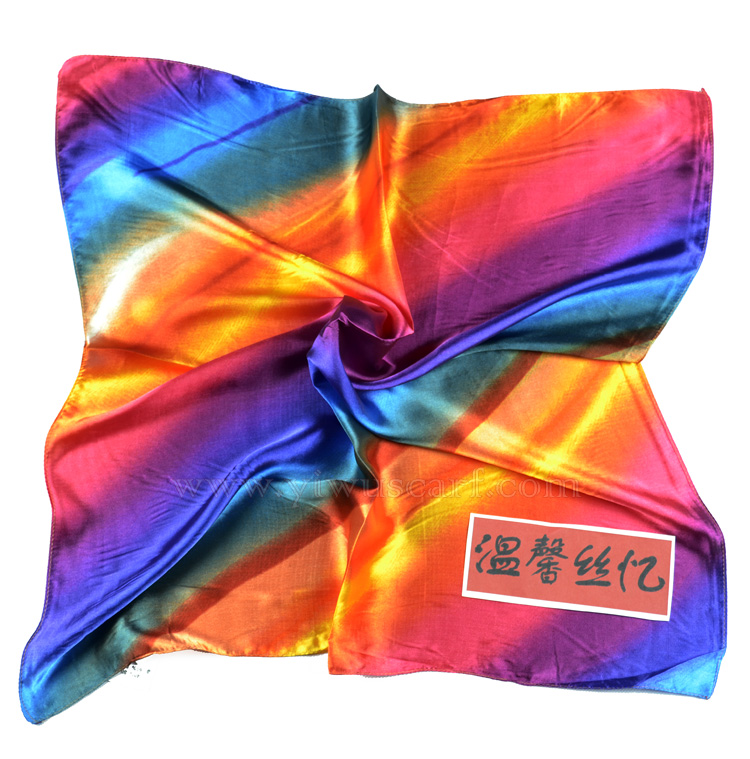 China Square silk scarf