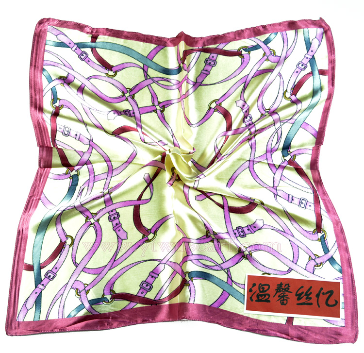 digital print custom design silk scarf