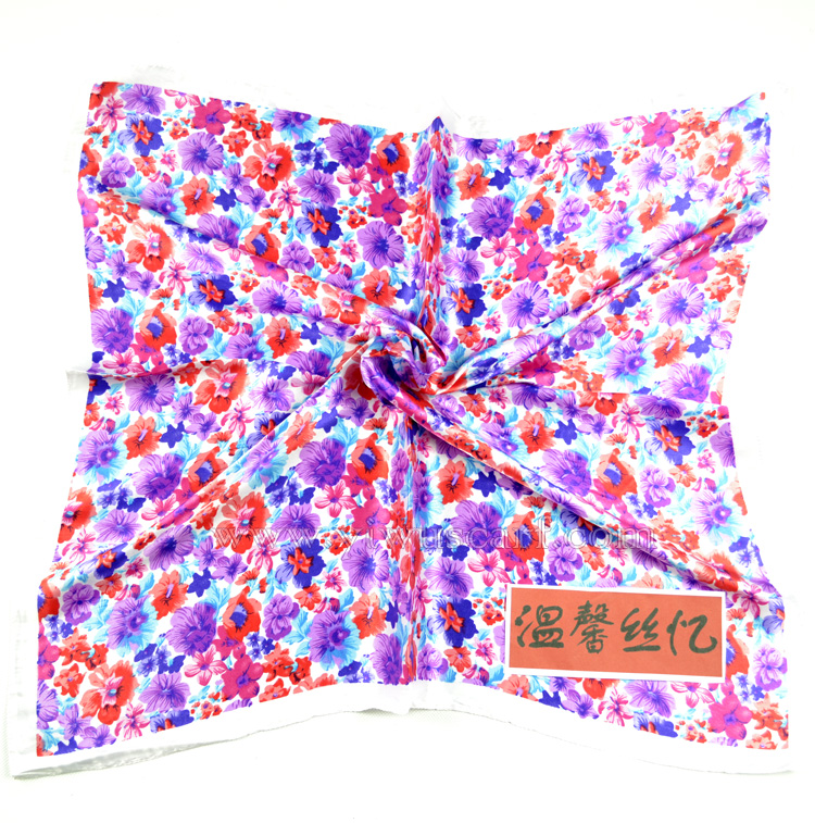 silk printed scarf