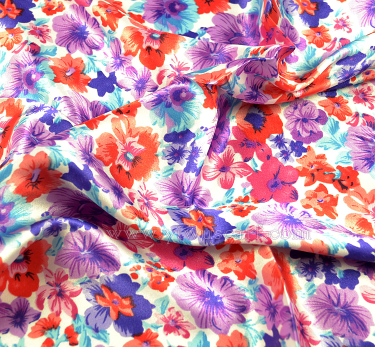 silk printed scarf