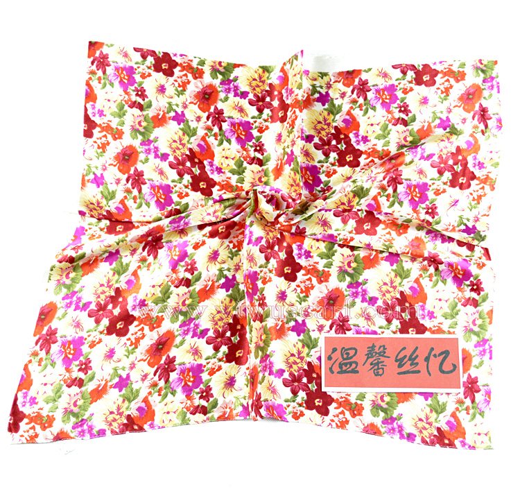 silk printed scarf