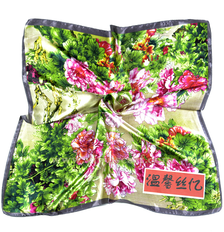 korean silk scarf