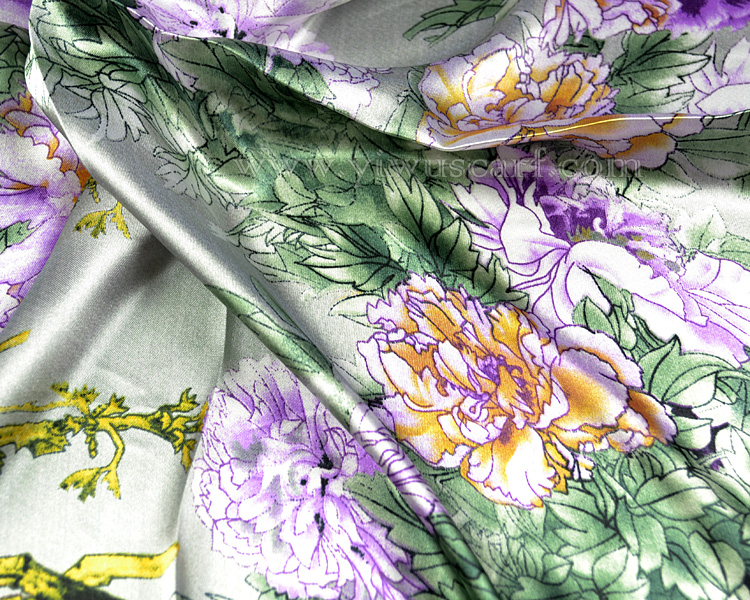 korean silk scarf