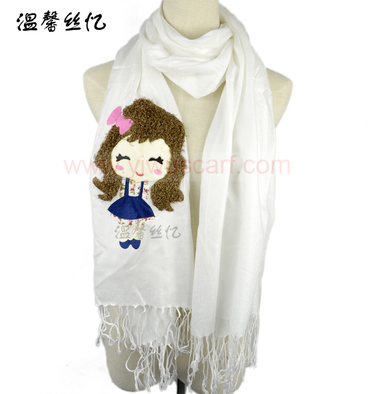 Cartoon heat transfer scarf