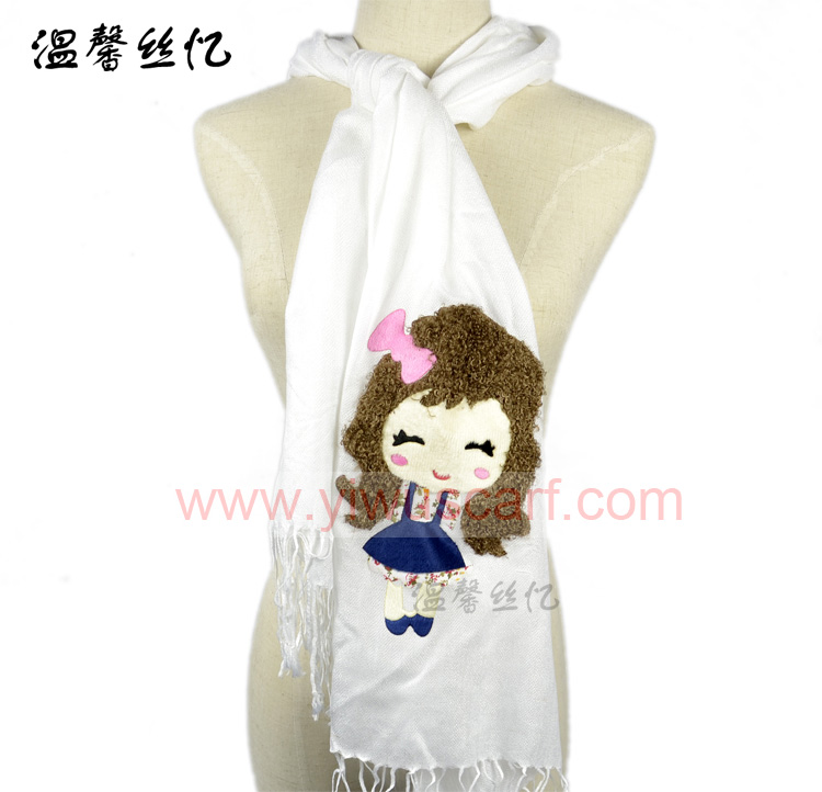 Cartoon heat transfer scarf
