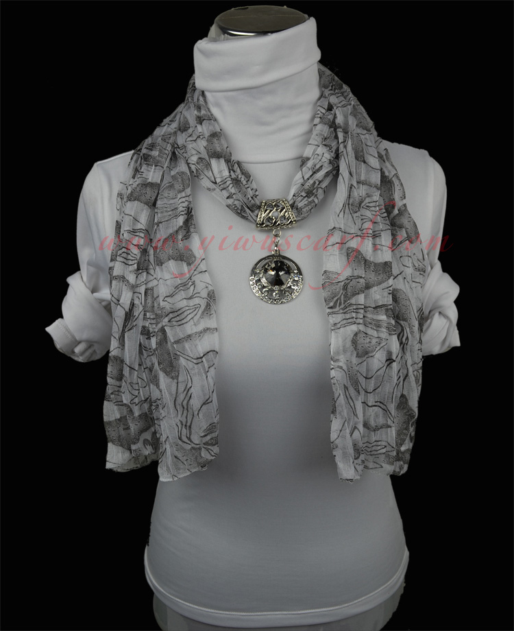 Diamond fashion jewelry scarf