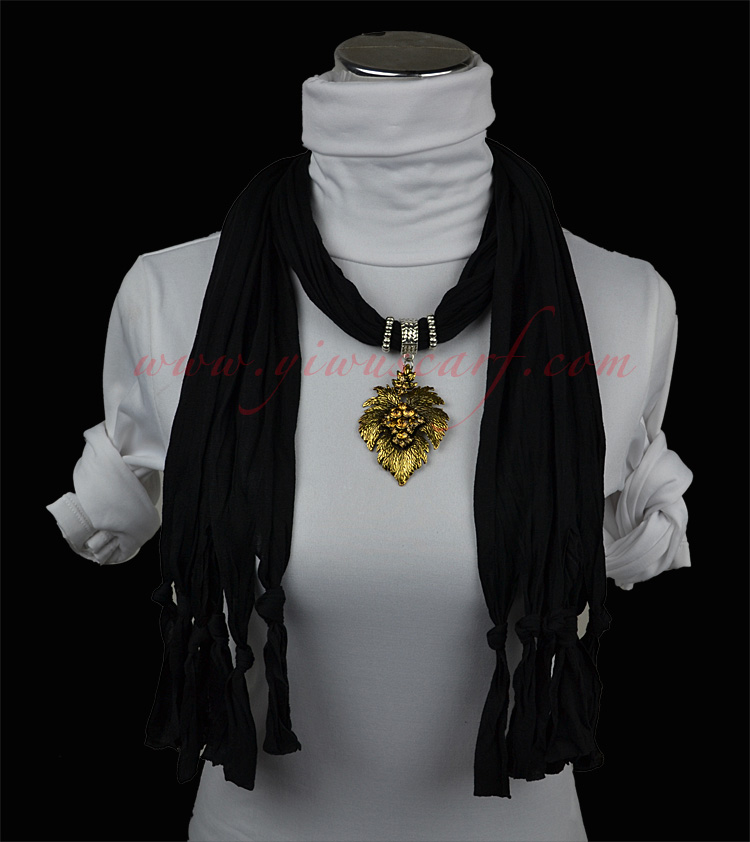 Leaves alloy jewelry scarves