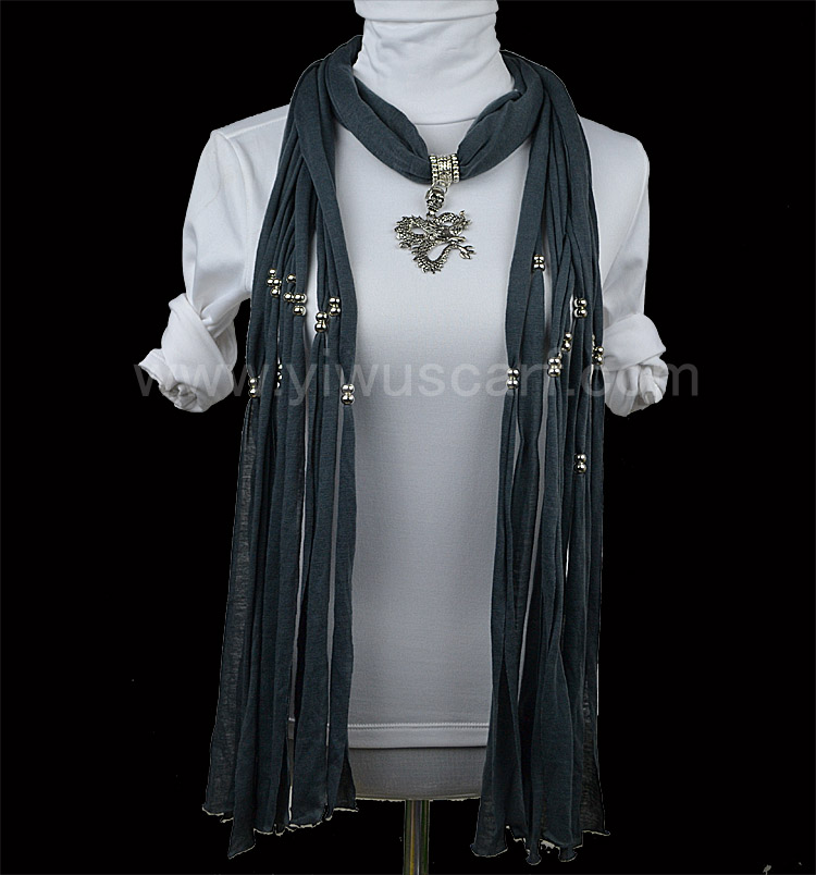 UK dragon pendant jewelry scarf