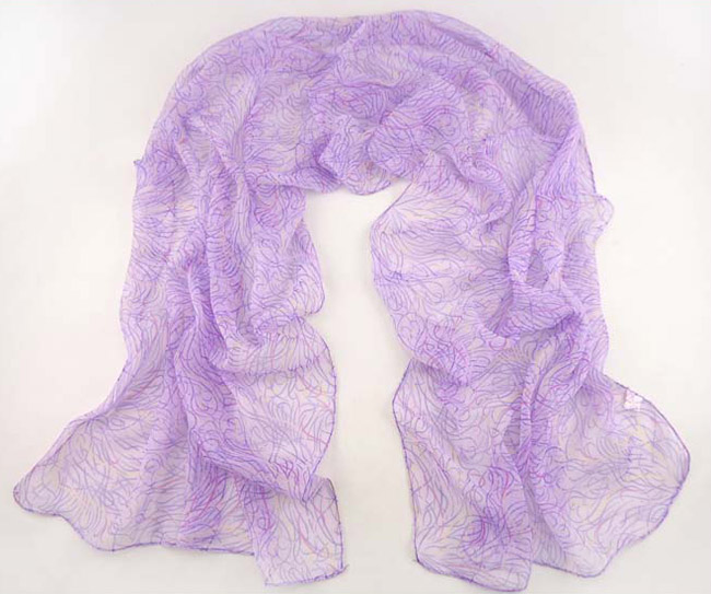 Peace symbol scarf linen scarf