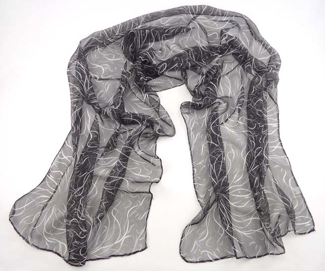 Peace symbol scarf linen scarf