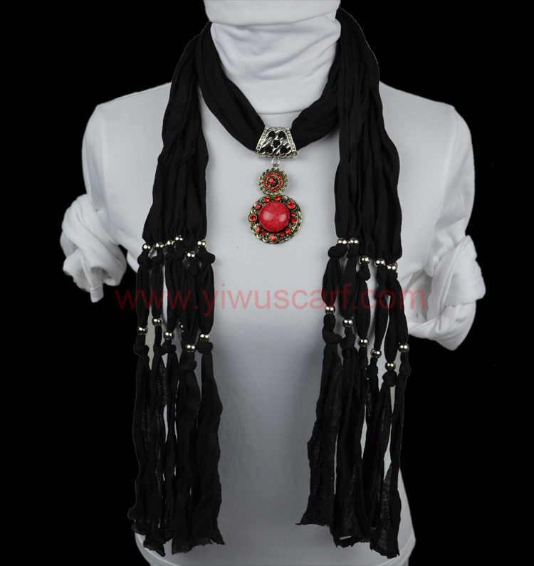 Fashion alloy pendant scarf stones Wholesale