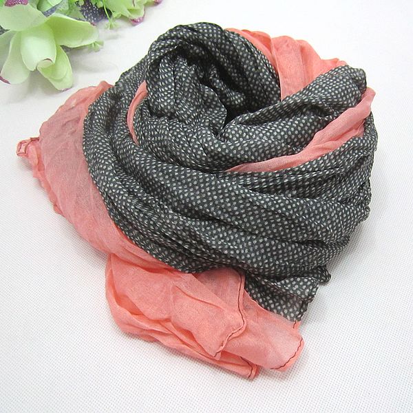 Summer mixed colors dot scarf