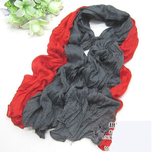 Summer mixed colors dot scarf