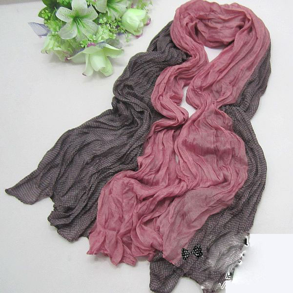 Summer mixed colors dot scarf