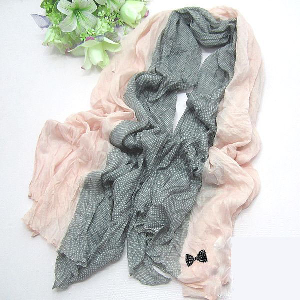 Summer mixed colors dot scarf