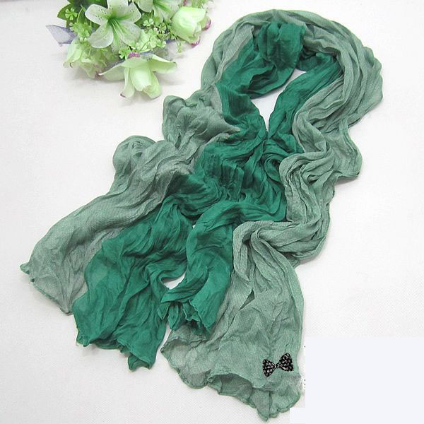 Summer mixed colors dot scarf