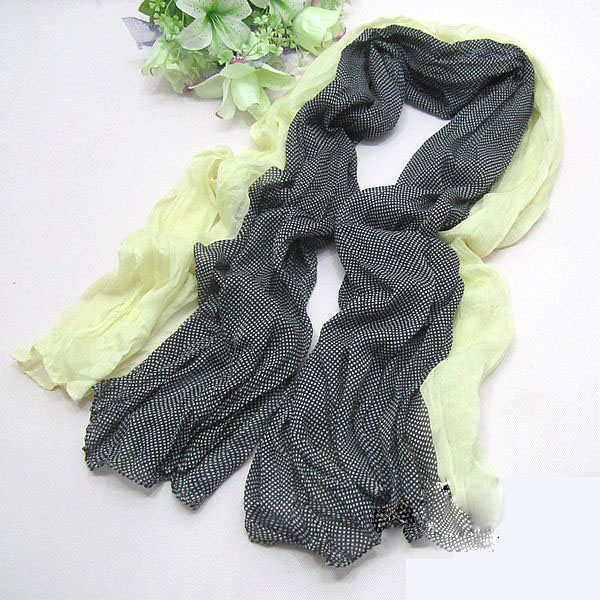 Summer mixed colors dot scarf