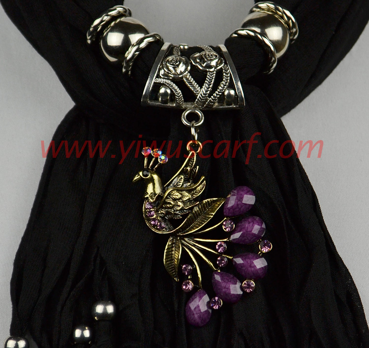 wholesale fashion alloy Phoenix jewelry necklace pendant scarf