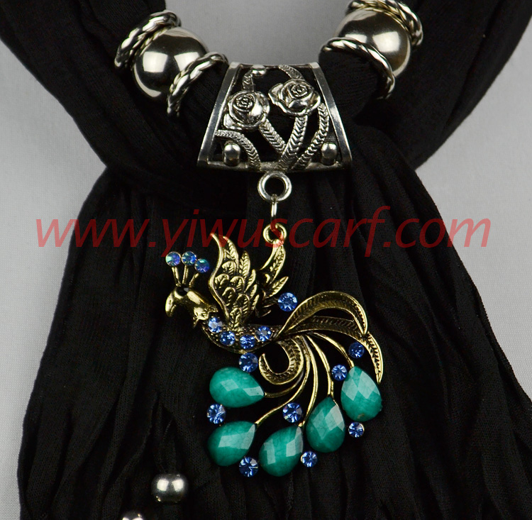 USA stylish alloy Phoenix necklace pendant scarf