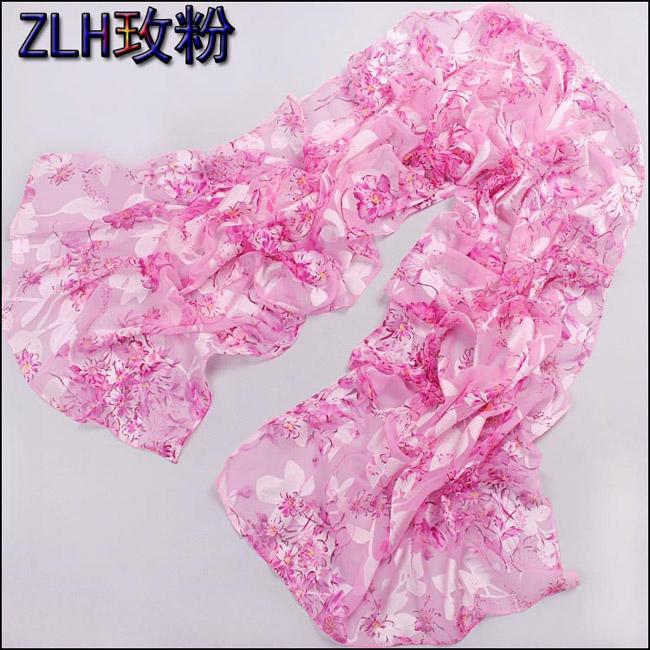 long silk scarf