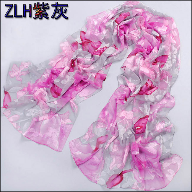 long silk scarf