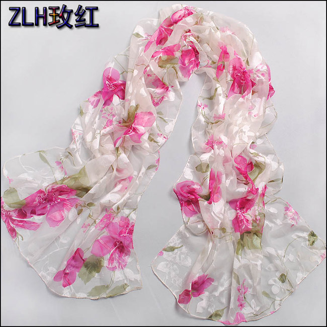 long silk scarf