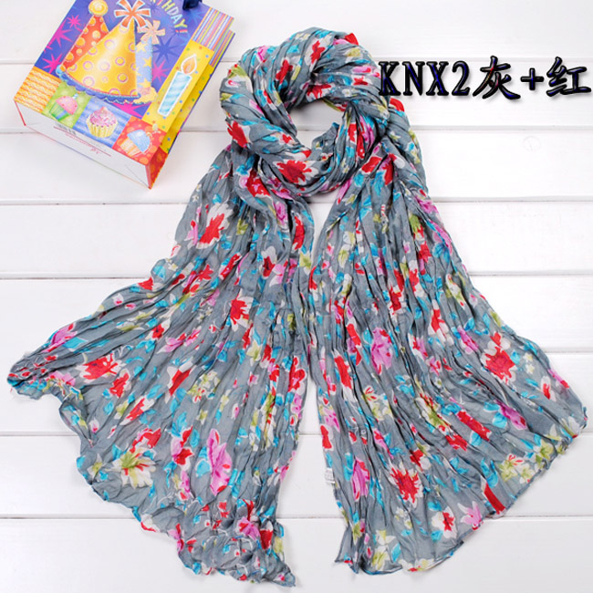 Summer Voile Floral scarf
