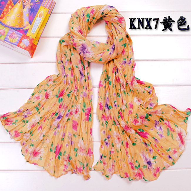 Summer Voile Floral scarf