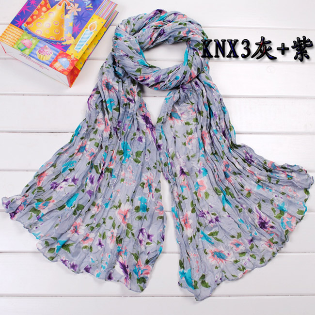Summer Voile Floral scarf
