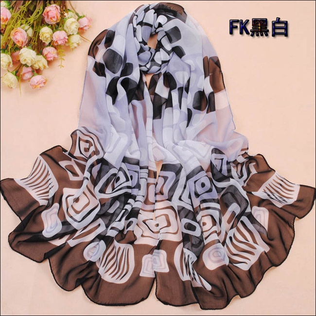Geometric patterns scarf, fashion scarf