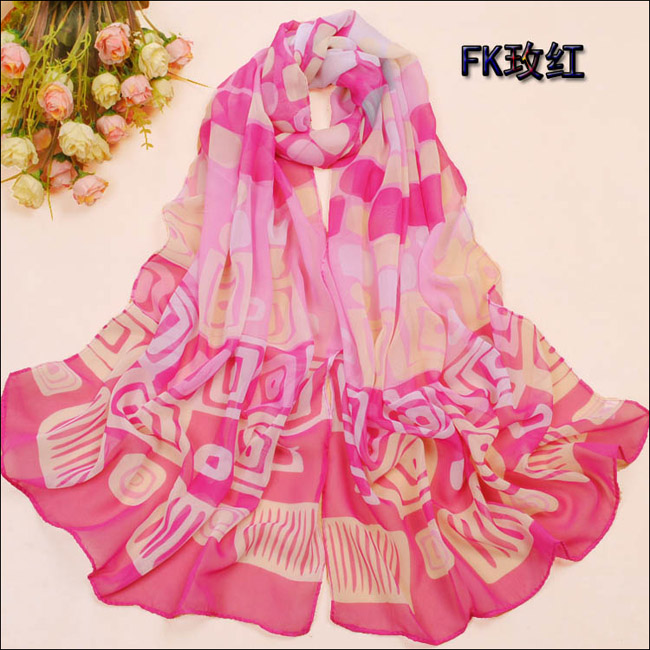 Geometric patterns scarf, fashion scarf