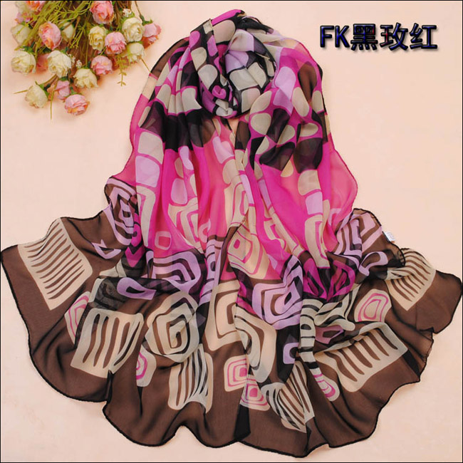 Geometric patterns scarf, fashion scarf